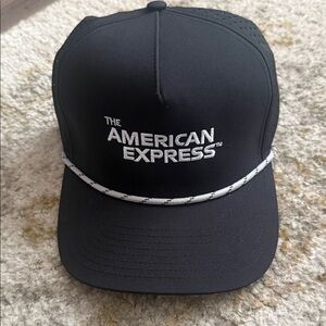 NEW American Express PGA Golf Black Trucker Hat Baseball Cap